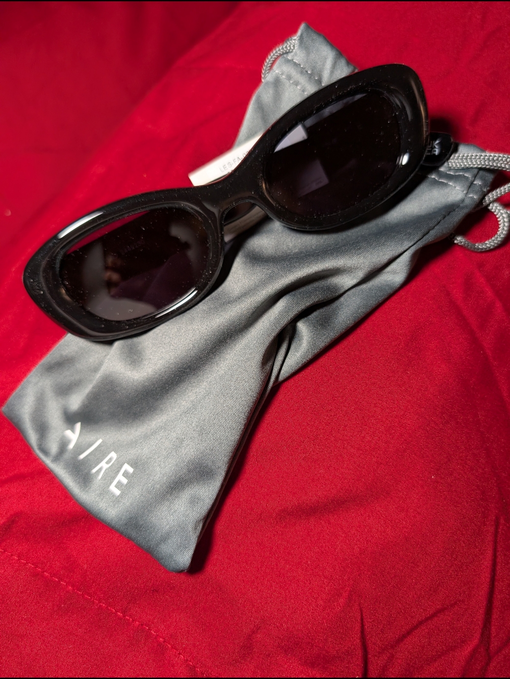 Classic Black Oval Women's Sunglasses by